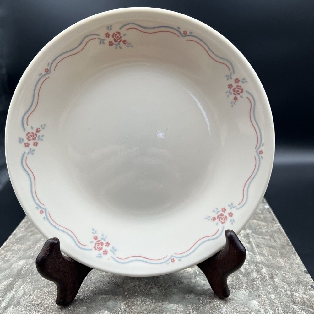 Vintage Corelle English Breakfast Bread Plates 6.75" Pink Rose Set of 4 EUC - Picture 8 of 9